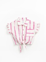 Túnica en algodón orgánico con estampado de rayas Túnica en algodón orgánico con estampado de rayas