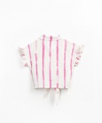 Tnica con estampado de rayas