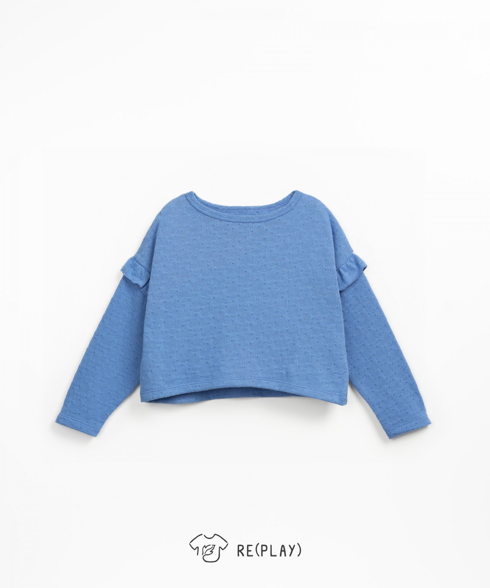 Sudadera de punto con mezcla de algodn regenerativo y algodn reciclado