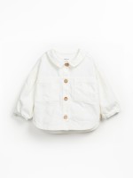 Giacca in twill di cotone con bottoni in cocco