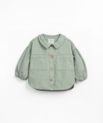 Chaqueta de sarga con bolsillos