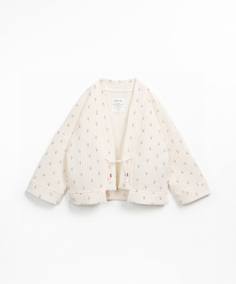 Veste en maille texture
