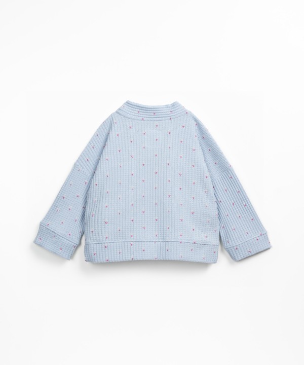 Chaqueta de punto texturizada