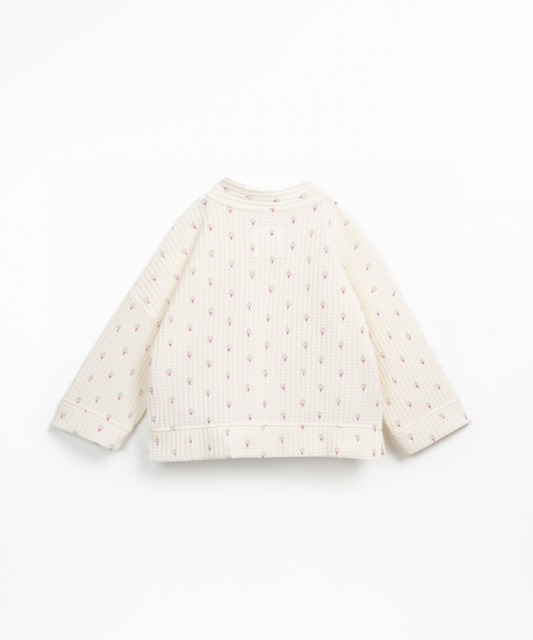 Casaco com malha texturada