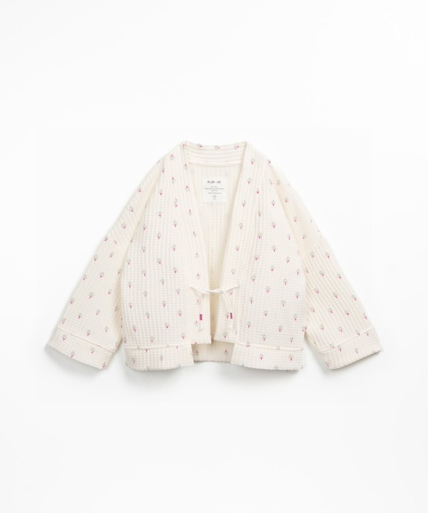 Chaqueta de punto texturizada