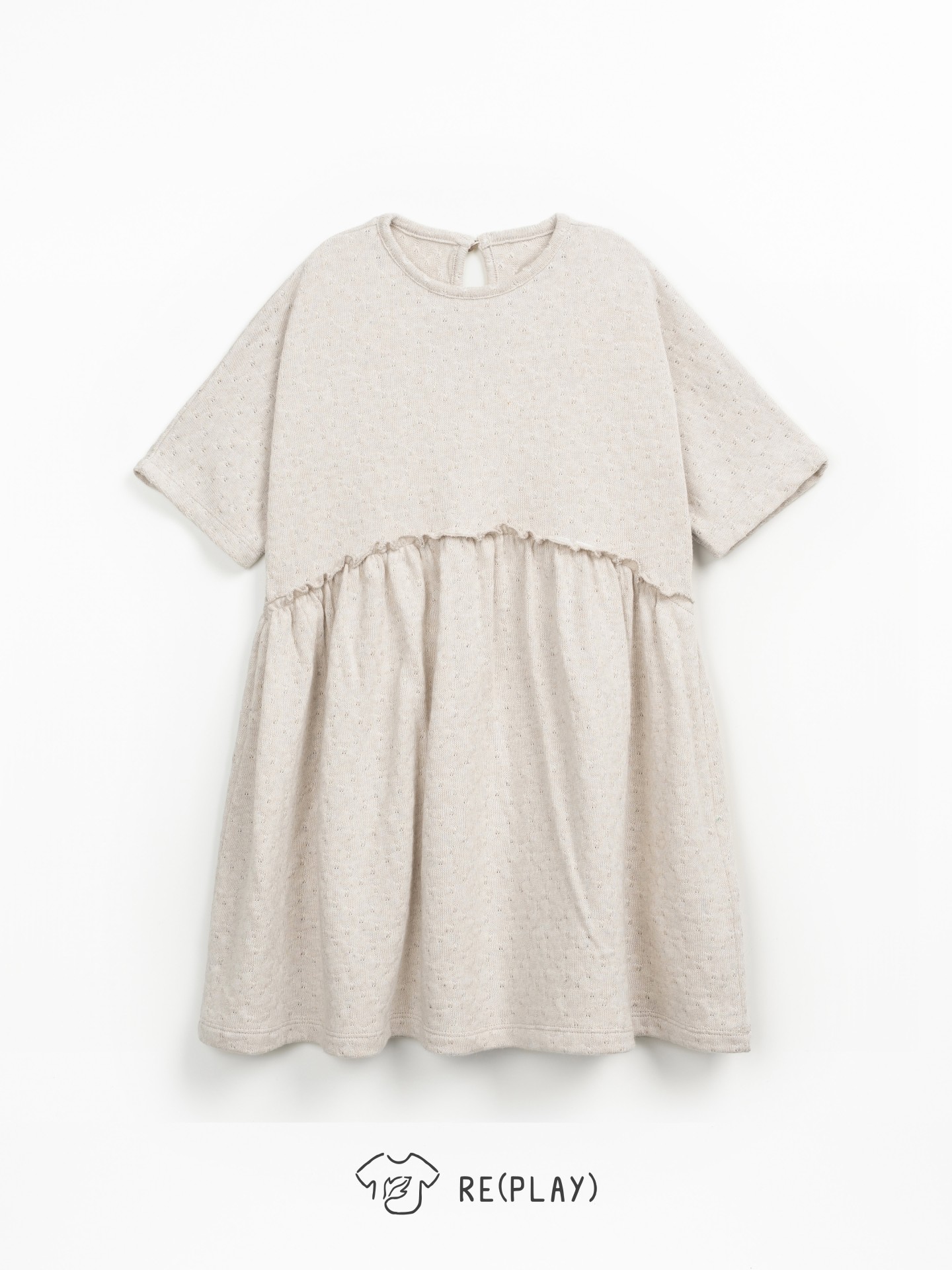 Vestido de punto con mezcla de algodón regenerativo y algodón reciclado