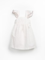 Fabric dress with linen and organic cotton