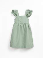 Fabric dress with linen and organic cotton