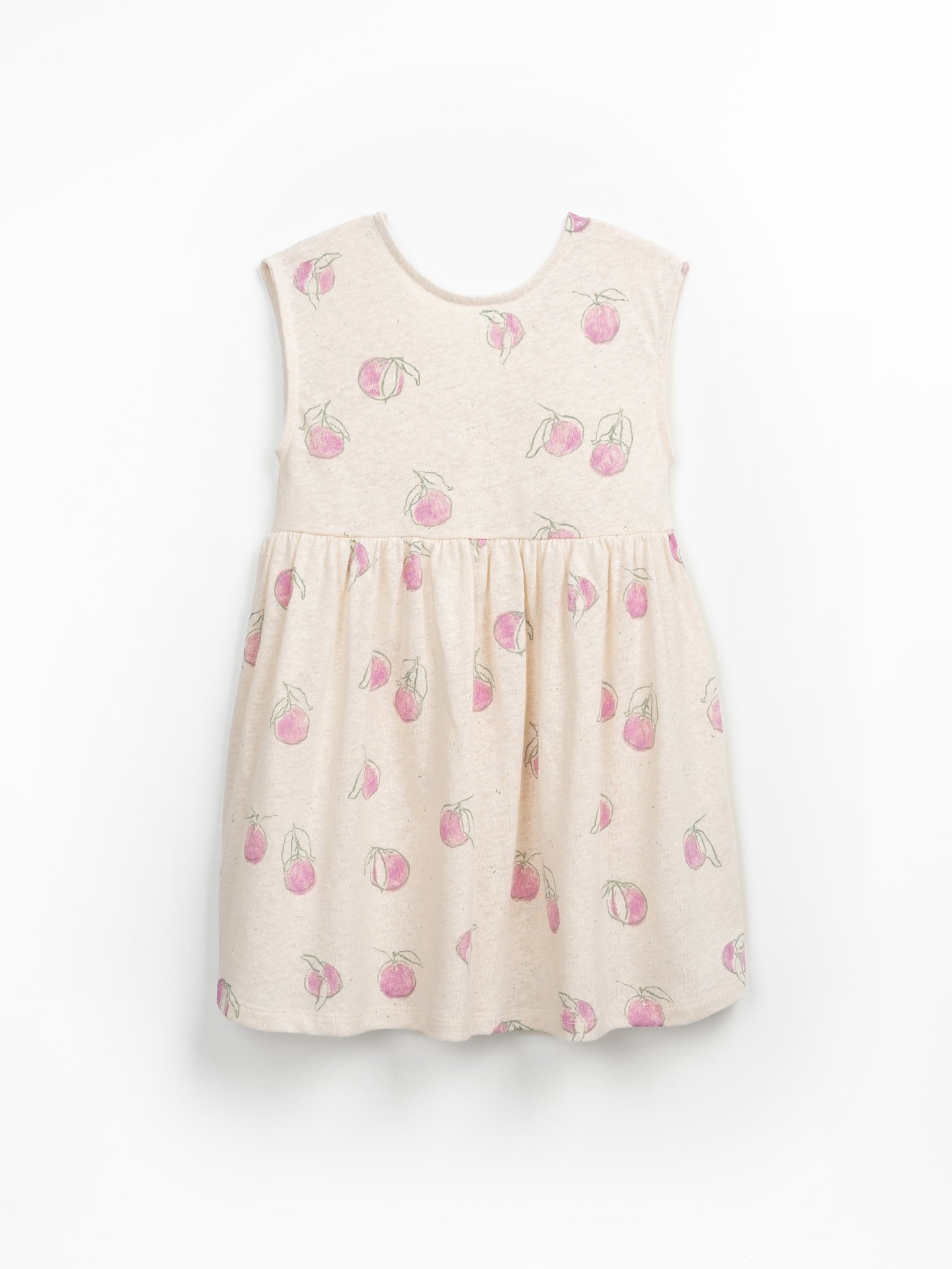 Vestido de punto con estampado de naranjas