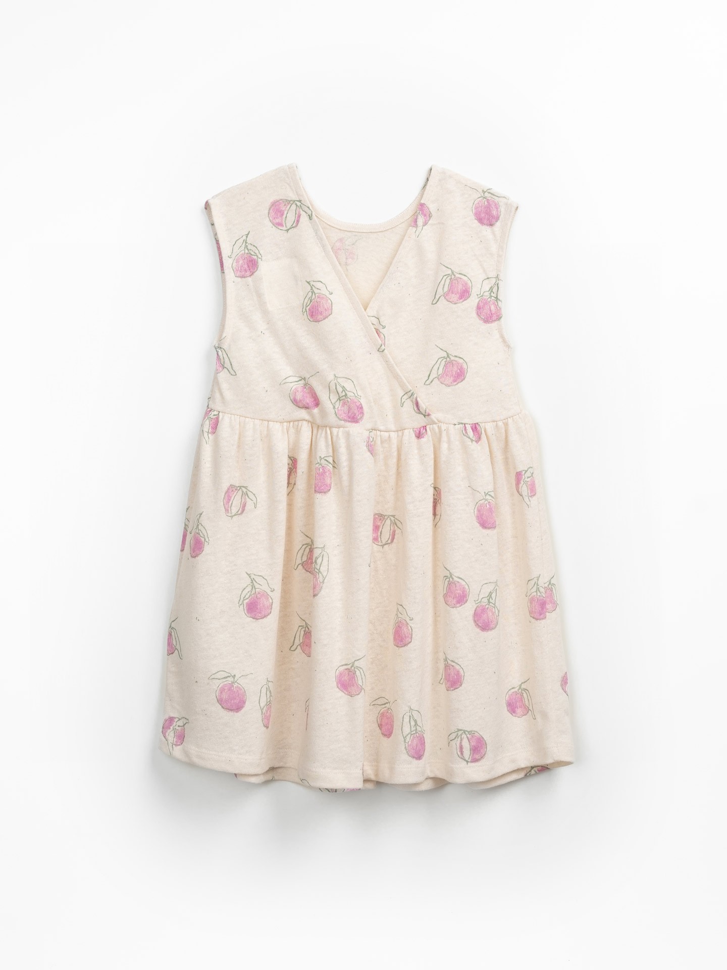 Vestido de punto con estampado de naranjas