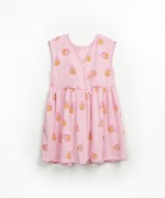 Dress with crossover back