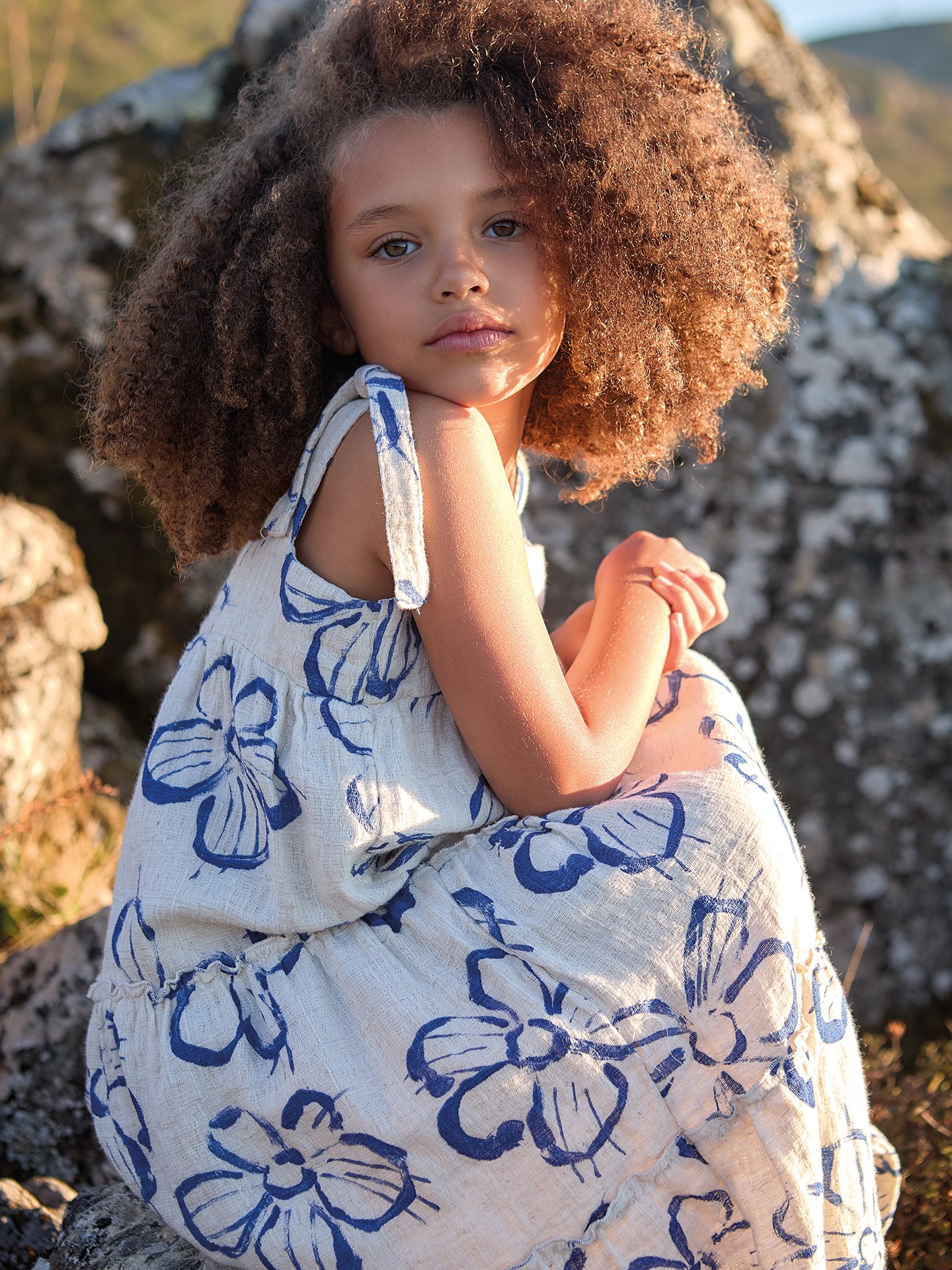 Abito in tessuto con stampa floreale