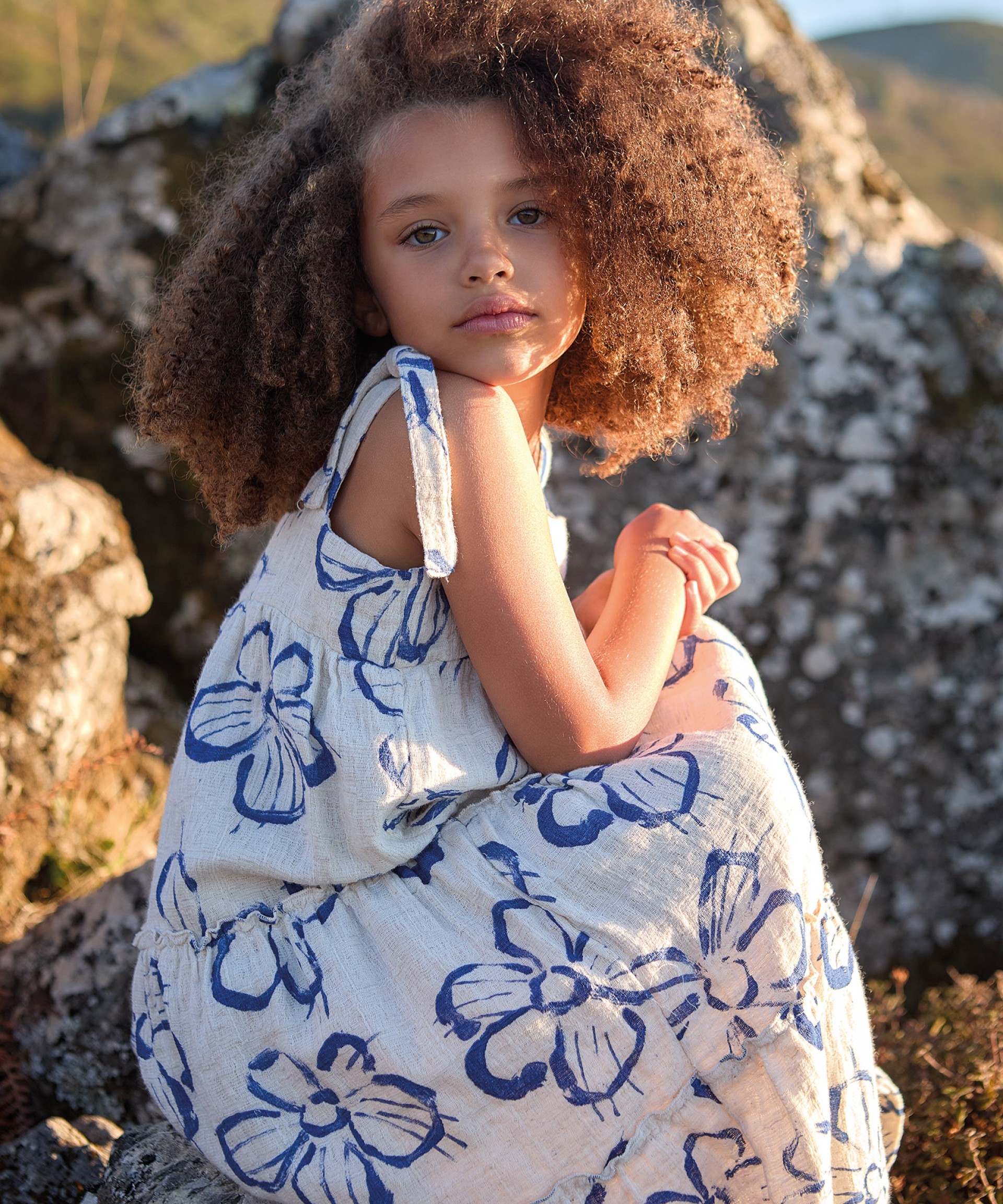 Fabric dress with voluminous effect