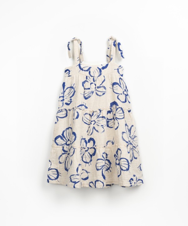 Abito in tessuto con stampa floreale