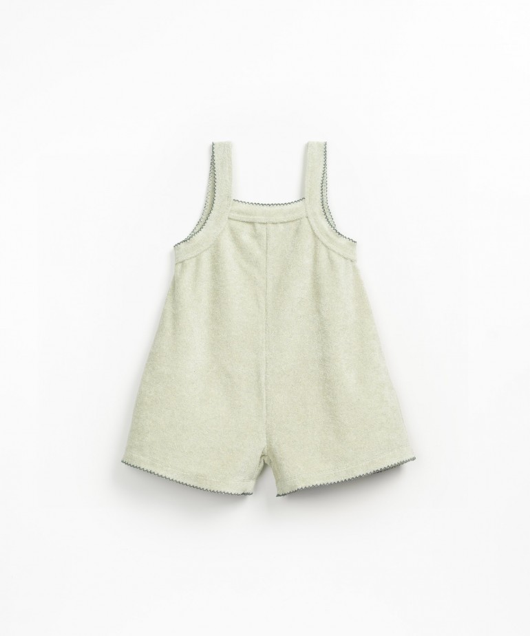 Knit jumpsuit with wide legs