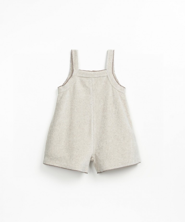 Knit jumpsuit with wide legs