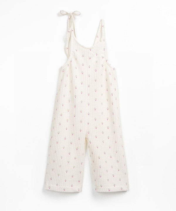 Mono de punto texturizado con estampado