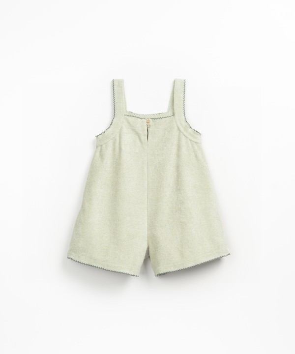 Mono de punto con pierna ancha