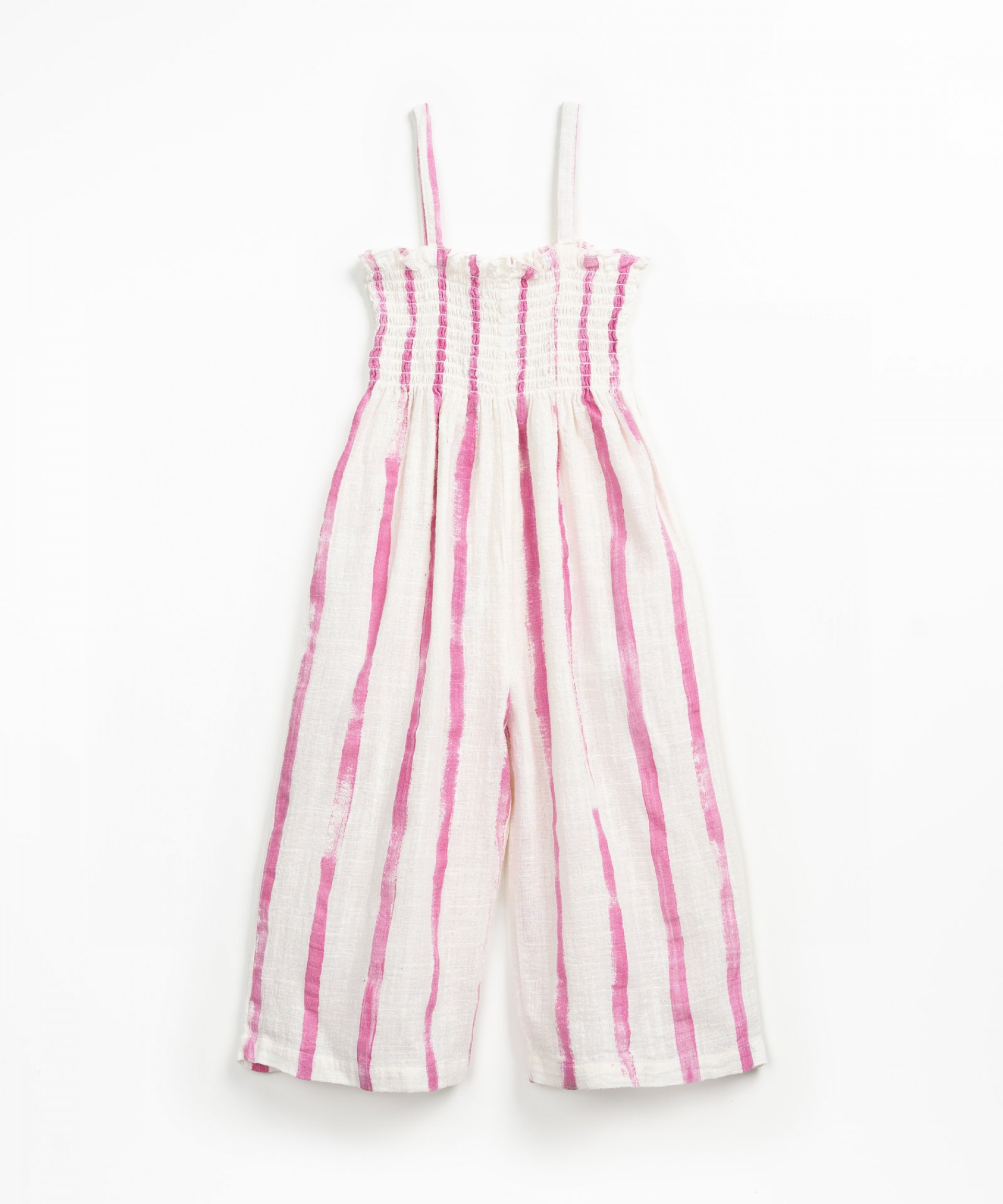 Fabric jumpsuit with print