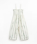 Fabric jumpsuit with print