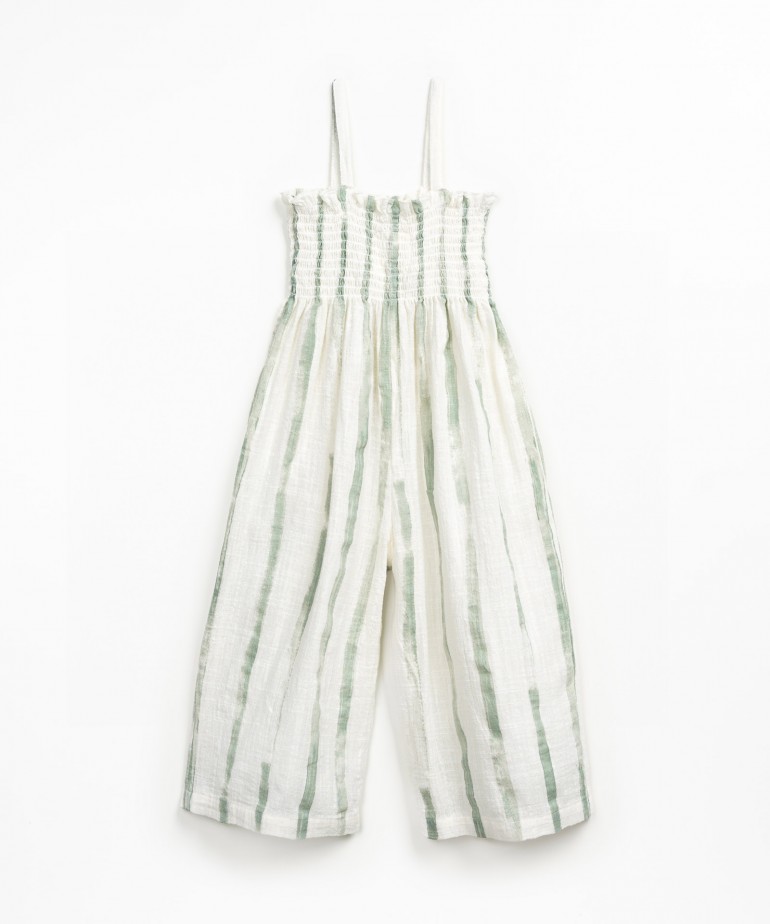 Macaco comprido com estampado de riscas