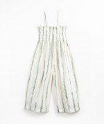 Fabric jumpsuit with print