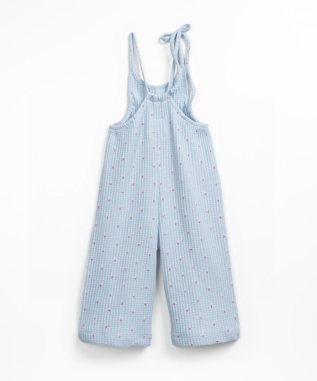 Tuta in maglina testurizzata con stampa