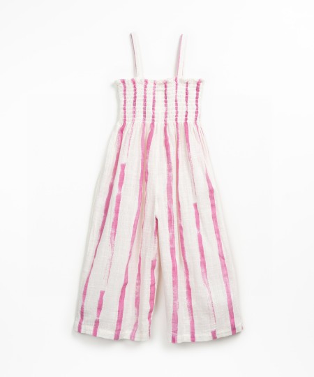 Tuta lunga con stampa a righe