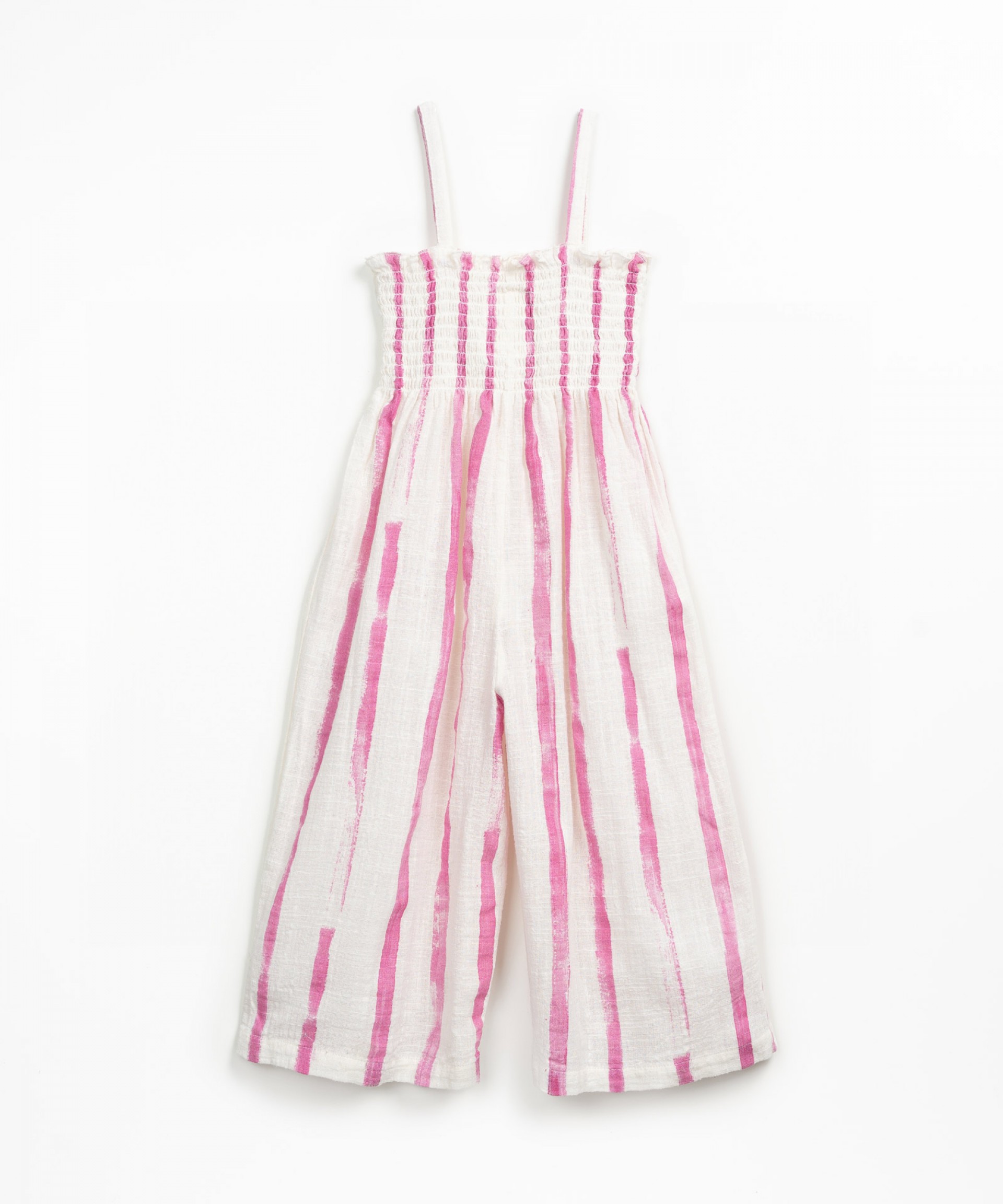 Fabric jumpsuit with print