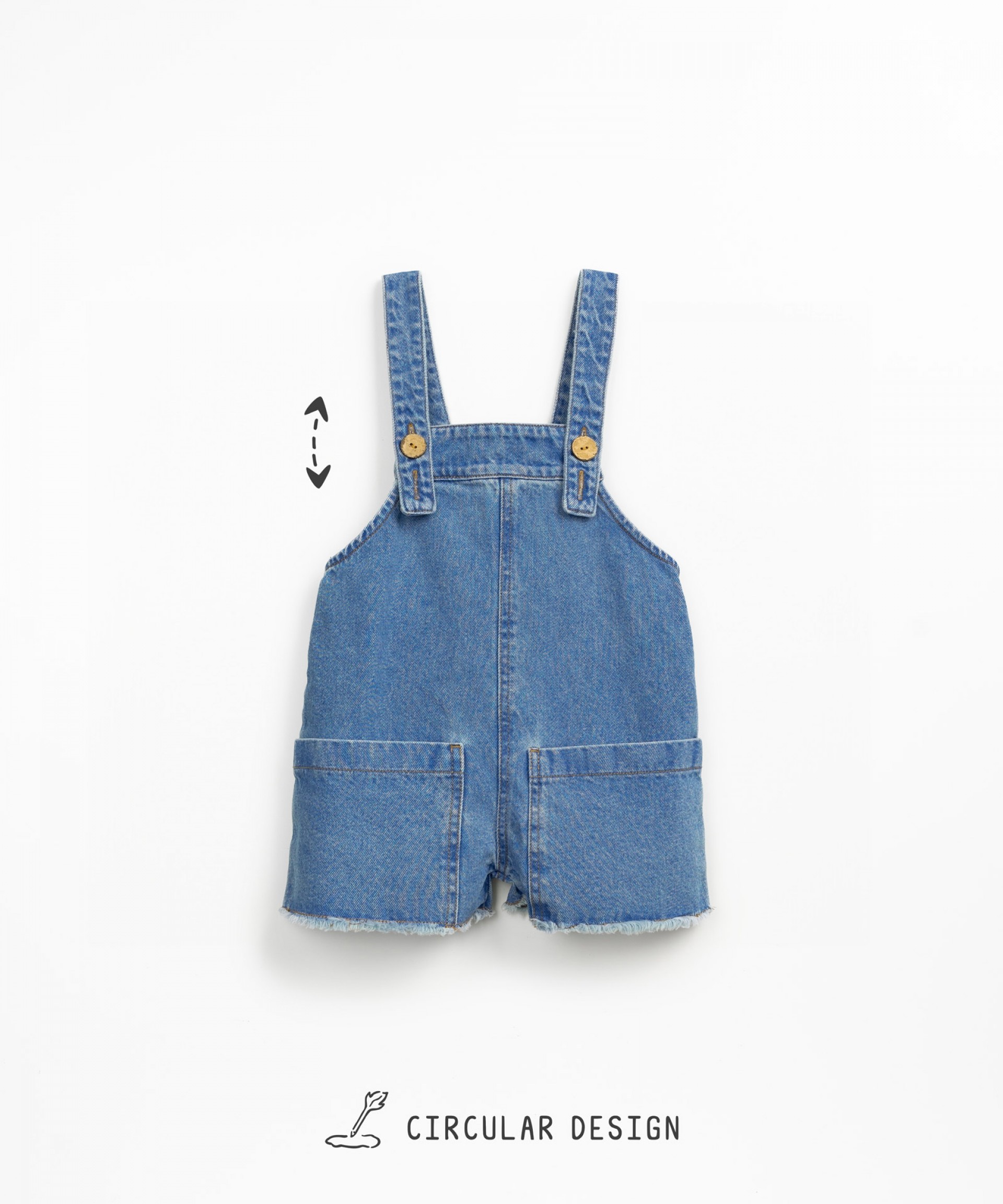 Organic cotton denim jumpsuit