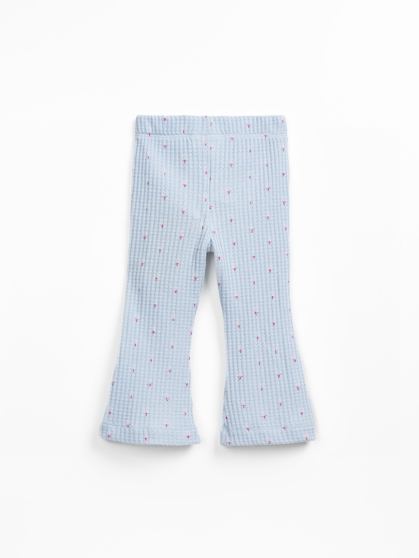 Pantalón de punto texturizado con cordón decorativo