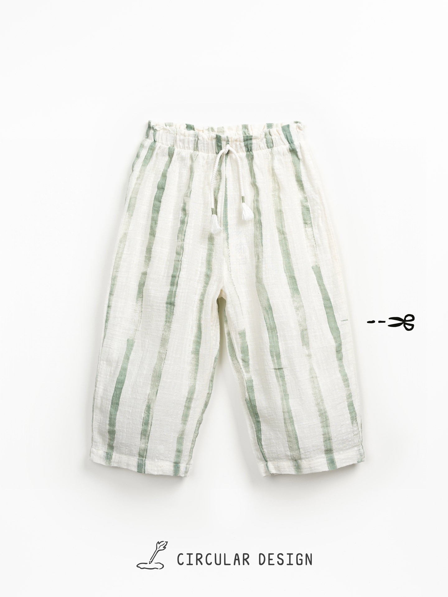 Pantaloni in tessuto con cintura elasticizzata