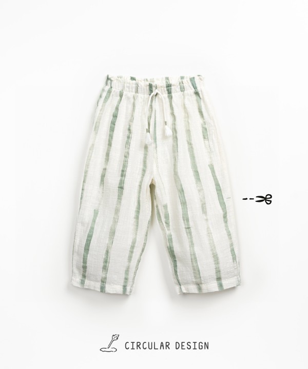 Pantaloni in tessuto con cintura elasticizzata