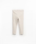 Leggings en mezcla de fibras recicladas y fibras naturales con estampado