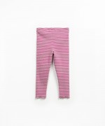 Leggings en mezcla de fibras recicladas y fibras naturales con estampado