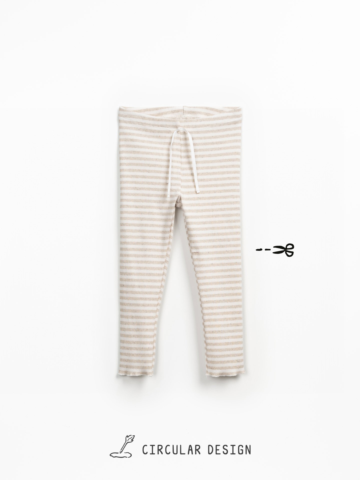 Leggings em mistura de fibras recicladas e fibras naturais