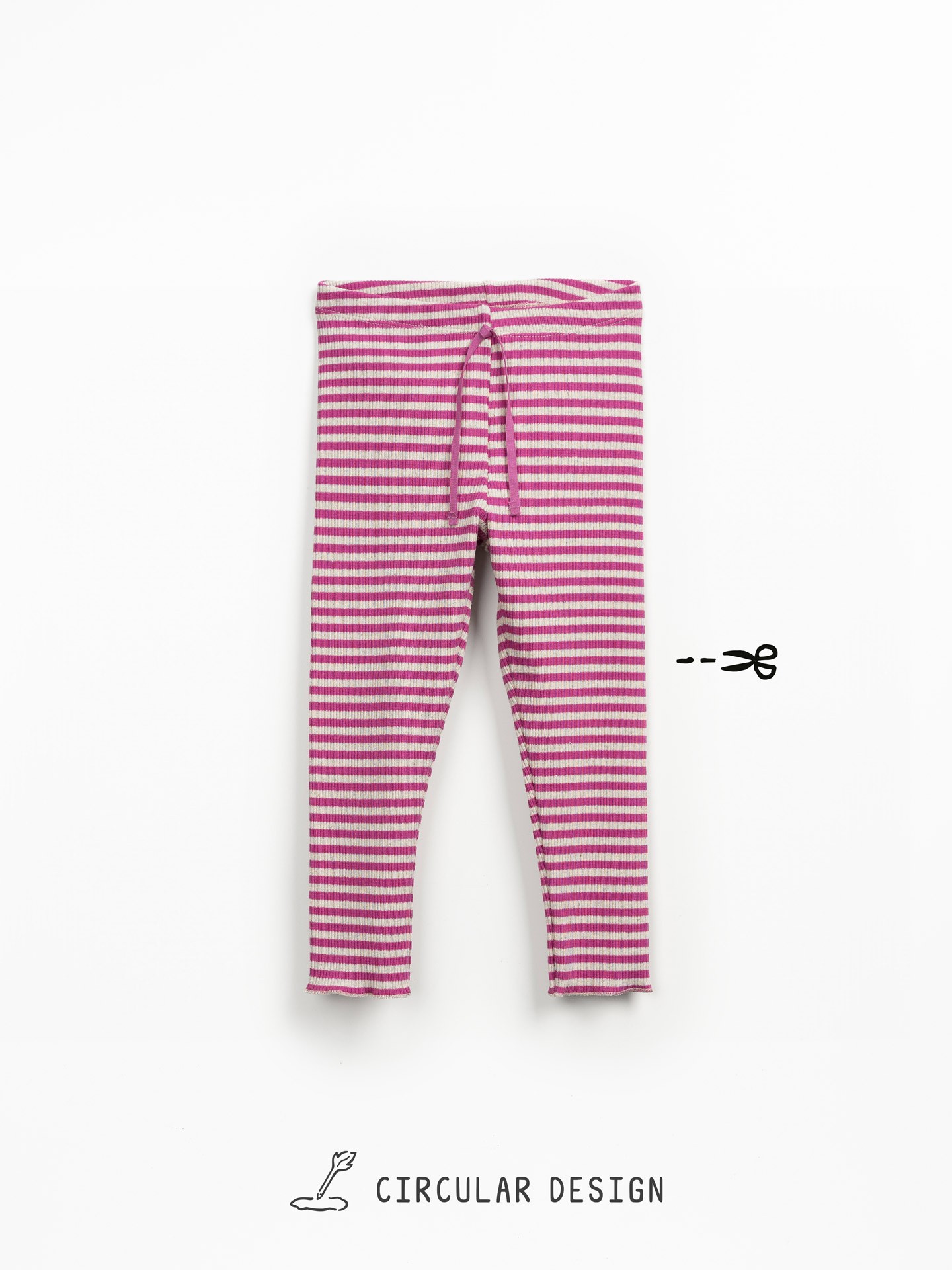 Leggings em mistura de fibras recicladas e fibras naturais