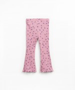Organic cotton leggings with pear print