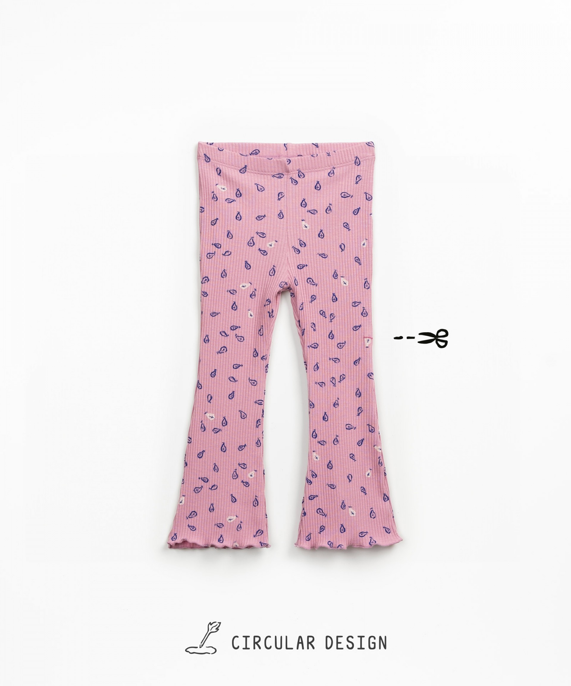 Organic cotton leggings with pear print