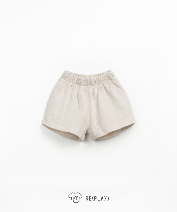 Pantalones cortos de punto texturizado con hilo Re(Play)