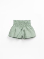 Linen and organic cotton shorts