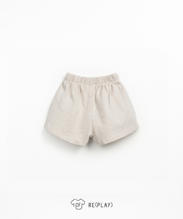 Pantalones cortos de punto texturizado con hilo Re(Play)