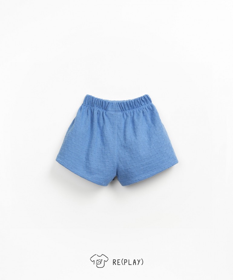 Pantaloncini in maglia testurizzata con filato Re(Play)