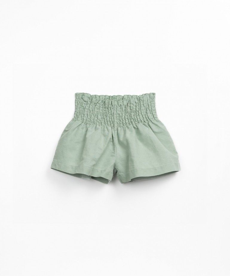 Short en lin et coton biologique
