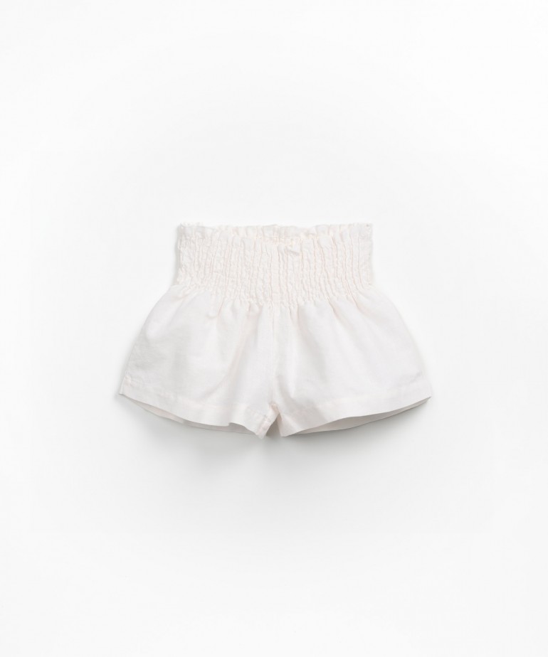 Short en lin et coton biologique