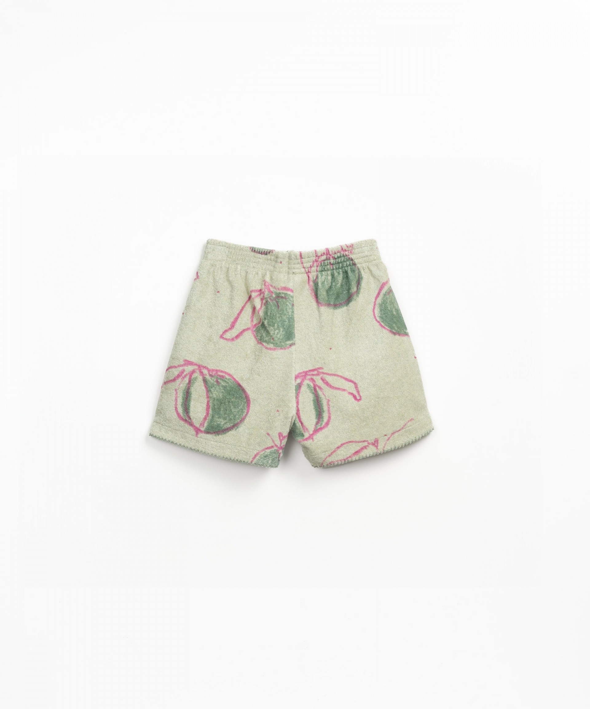 Pantaln corto con estampado de naranjas