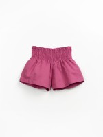 Linen and organic cotton shorts