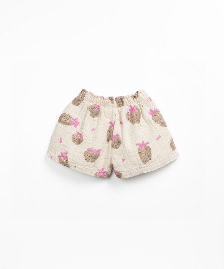 Short en tissu avec poches