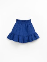 Falda de tela con mezcla de algodón y lino Falda de tela con mezcla de algodón y lino