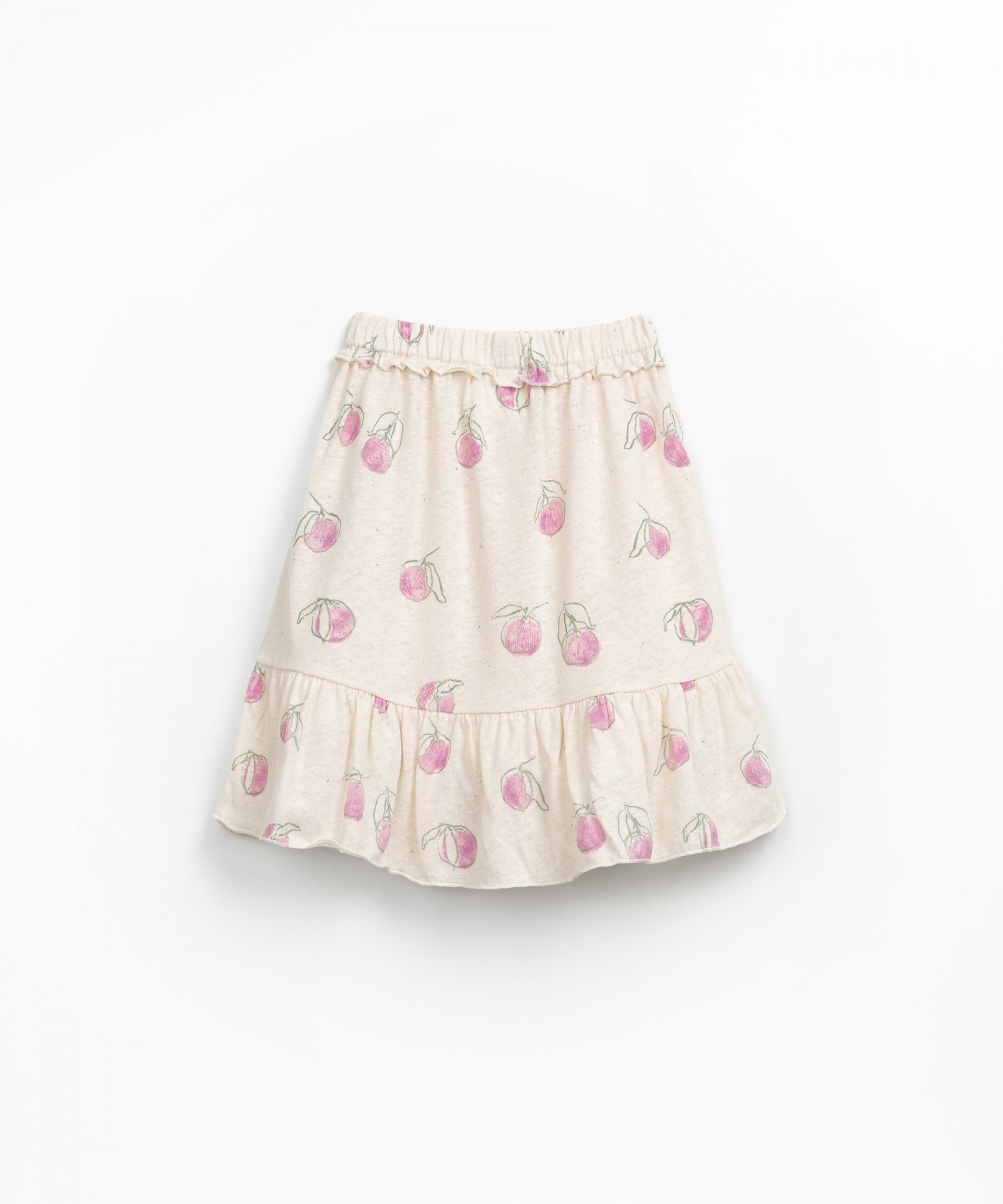 Fabric skirt with elastic waist